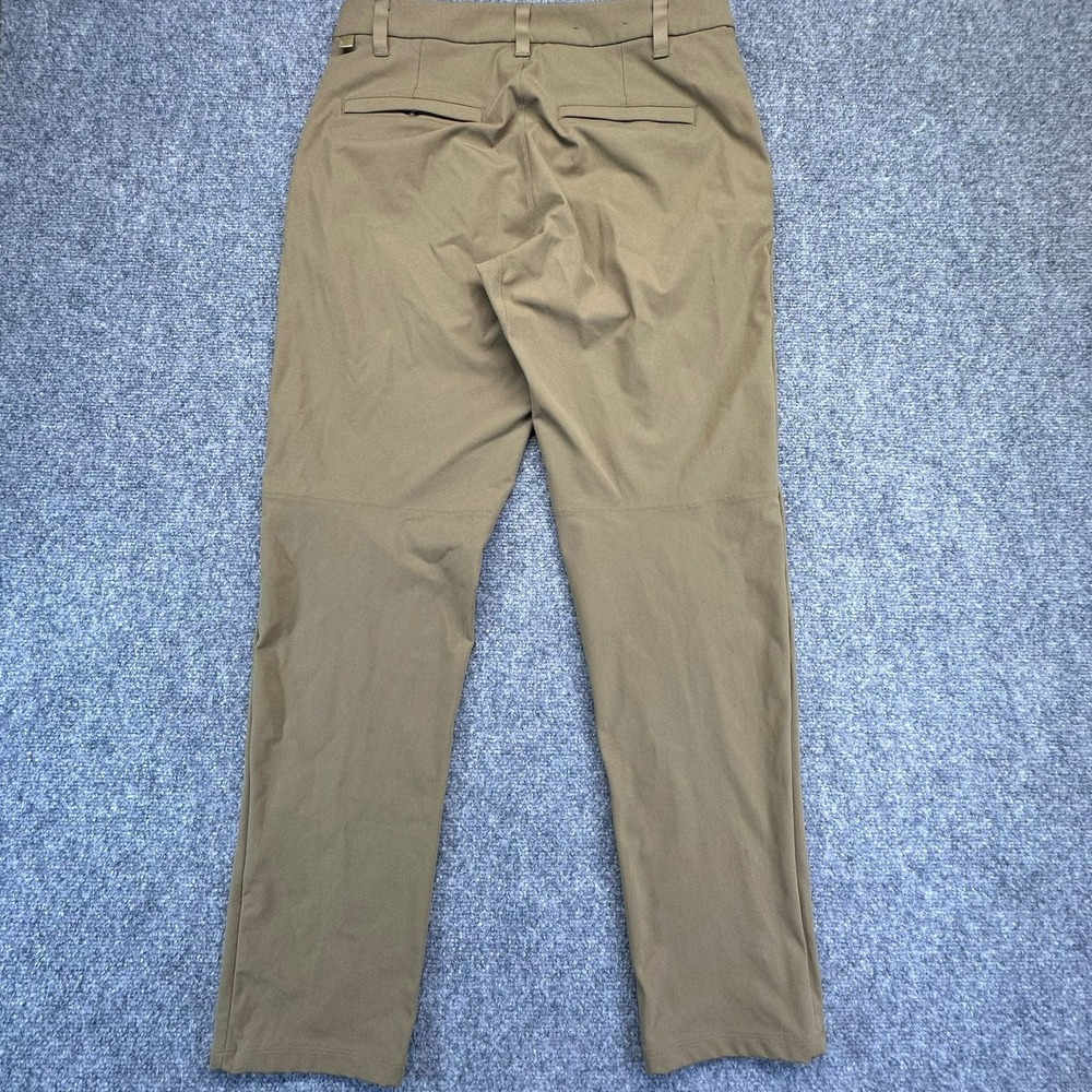 Lululemon Men's Performance Pants Khaki Size 32 Technical Fabric Casual Workwear - Picture 9 of 9